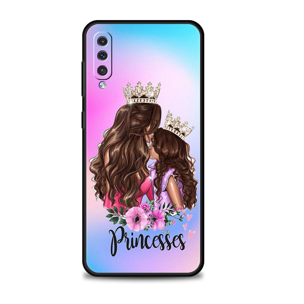 Capinha Cellphone Funda Fashion Girl Super Mom Baby For Samsung Galaxy A50 A10s A70 A30 Note 20 Ultra 10 A20e A40 A20s A10