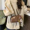 Simple Messenger Bag, New Women's Commuter Casual Fashion Trendy Portable Retro Shoulder Small Square Bag