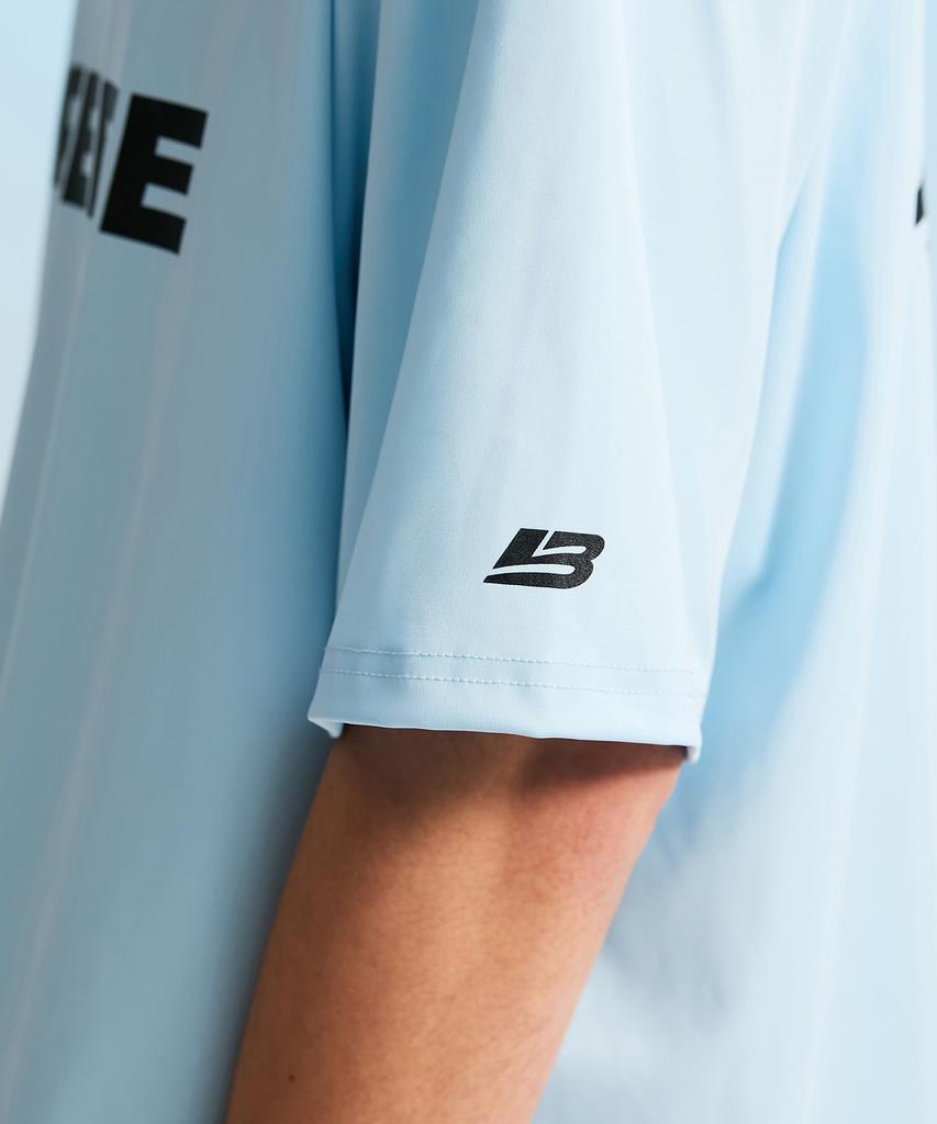Leijibi Hydro Mesh Performance Oversized W Rash Guard Short Sleeve Jersey Sky Blue