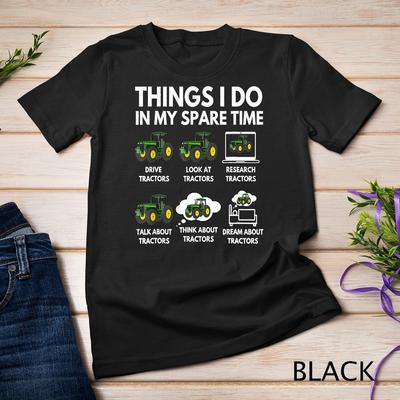 Dinge, die ich in meiner Freizeit mache - Landwirt und Landwirtschaftsgeschenk T-Shirt Unisex T-Shirt