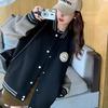 2025 Herbst Damen Colorblock Locker Lässige Baseballjacke - Trendig, Verjüngend und Vielseitig