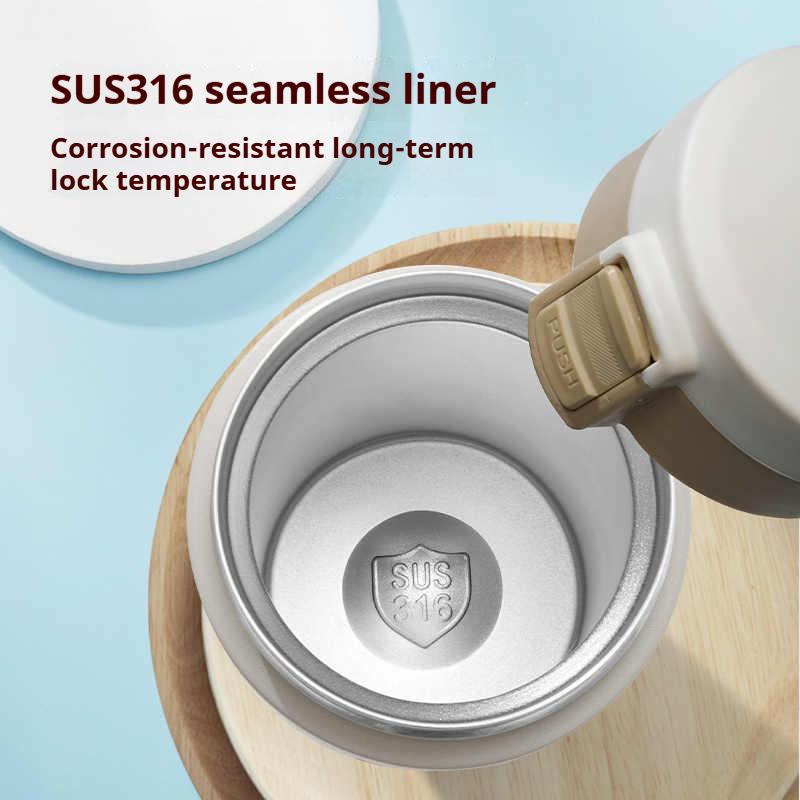 380/510ML Stainless Steel Coffee Cup Thermo Bottle Car Thermal Cup  Keeps Cold and Heat Thermal Mug Outdoor Sports Vacuum Flask