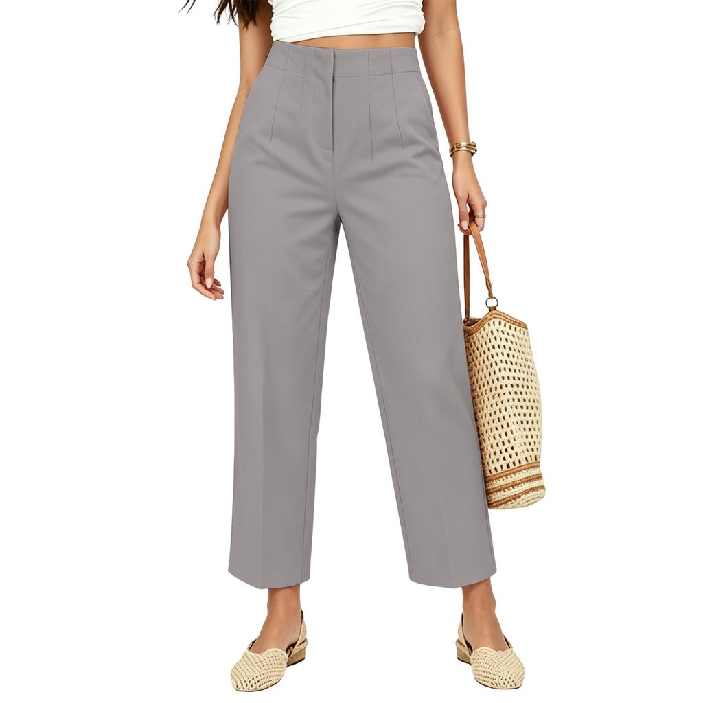 Women's Straight Leg Casual Long Pants for Everyday Wear