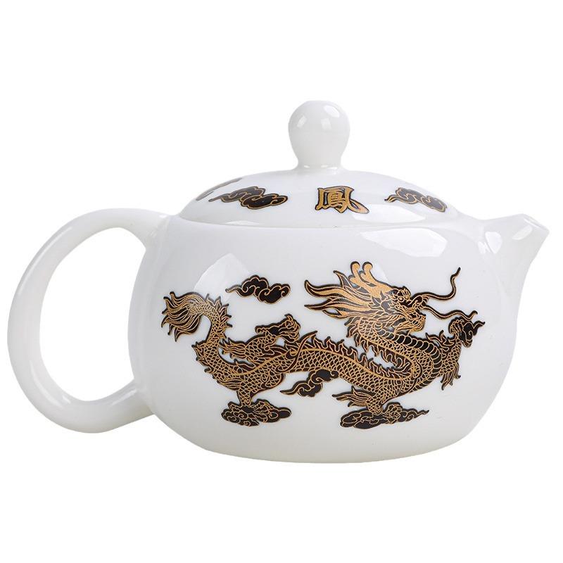 Handmade Fengming Teapot Suede Jade Porcelain, Xishi Teapot, Golden Color Changing, Dezhong Teapot, Broken Teapot, Single Teapot