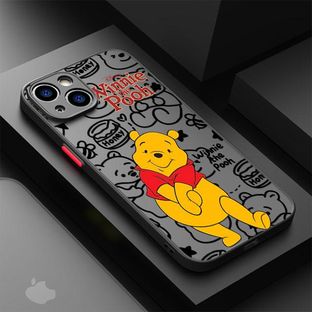 Чехол для телефона Винни-Пух для Apple iPhone 15 16 Pro XS Max 13 14 Plus XR SE 7 8 12 11 Pro plus Матовый for iPhone 15
