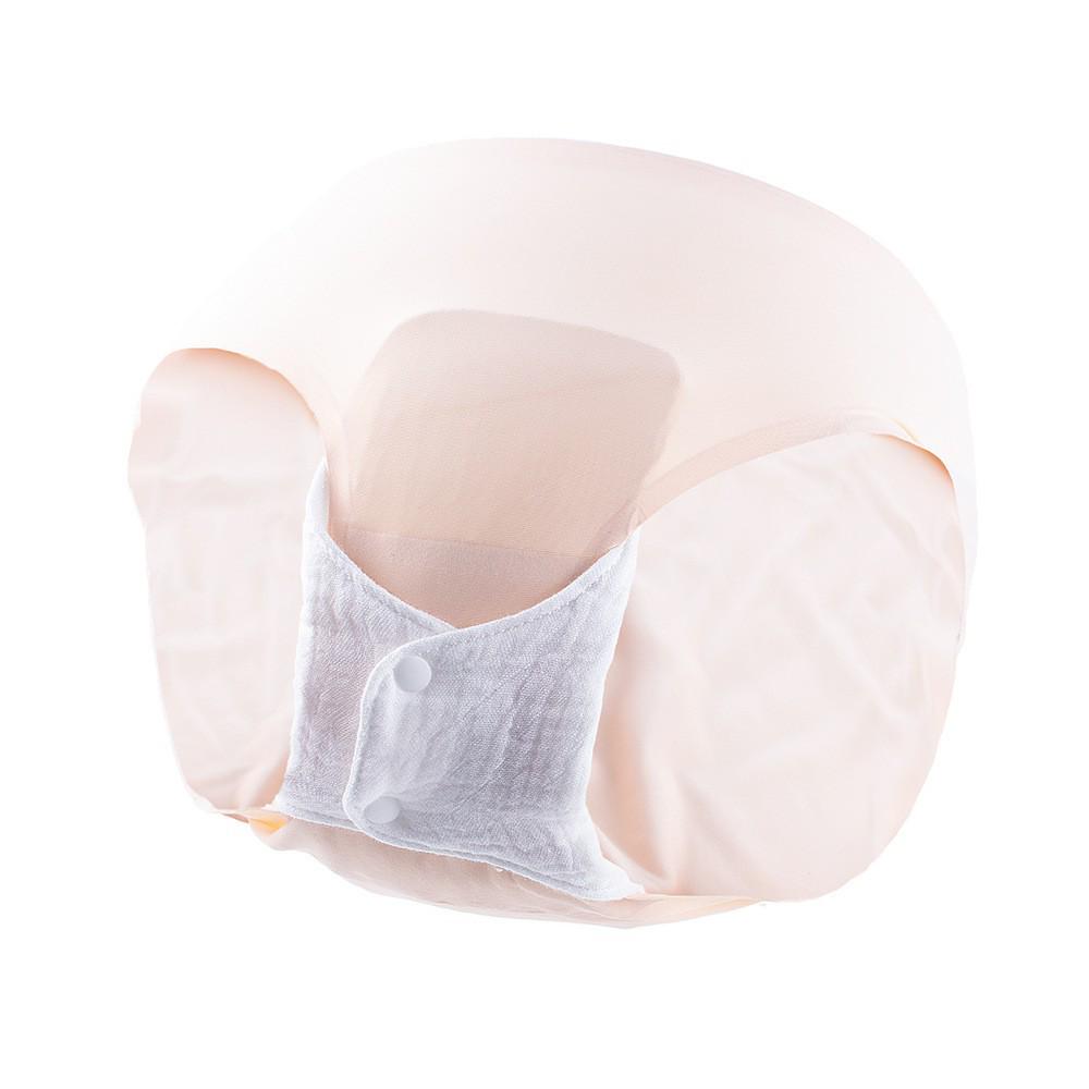 Double-Sided Double-Layer Cotton Gauze, Washable & Breathable Sanitary Napkin Pad for Bathroom
