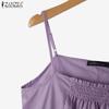 ZANZEA Women Summer Casual Straps Slip Camisoles