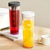 Yousheng 1L Cold Water Kettle Transparent Plastic Jug with Wide Mouth High-capacity Beverage Pot for Water Juice Iced Tea Milk