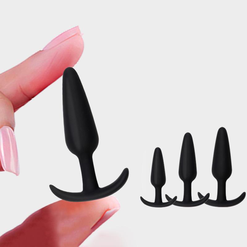 1/3Pcs Anal Plug Soft Silicone Butt Plug Bullet Vibrator Stimulator Adult Sex Toys For Men/Women Anal Prostate Massager For Gay