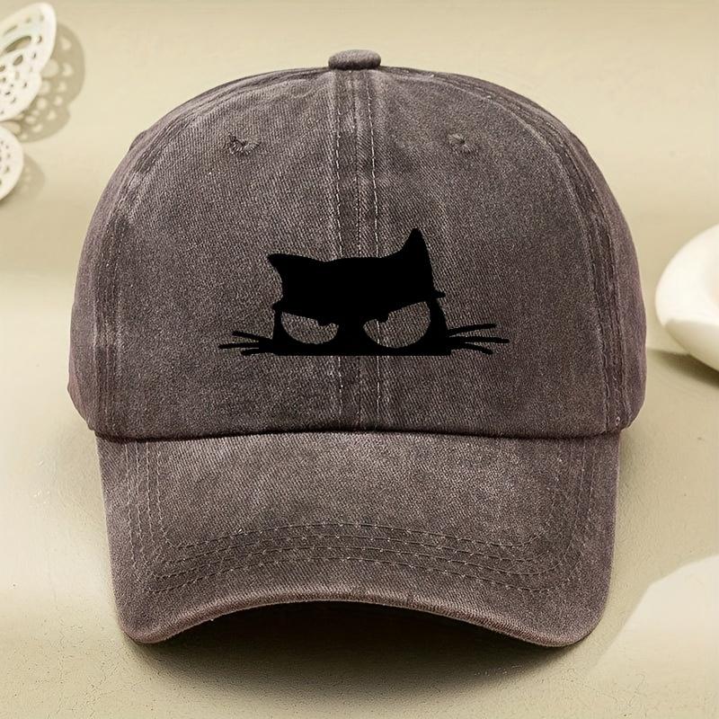 Owl print retro versatile soft brimmed baseball cap for both Unisex and Women, adjustable outdoor casual cap, comfortable and cool