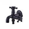 Bathroom Black Single Cold Tap Wall Washing Machine Single Tap Cold Water Faucet Garden Black Tap