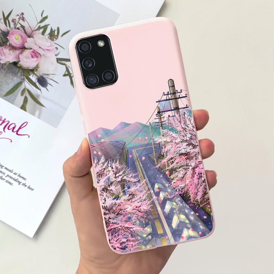 For Samsung Galaxy A51 A71 Case A515F A715F Cute Fashion Cartoon Painted Phone Case For Samsung A51 A 31 41 71 Soft Cover Bumper