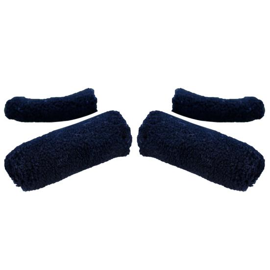 

4 шт./компл. Чехлы для грипс руля, пушистые, эргономичный дизайн, аксессуар для велосипеда, грипсы руля мотоцикла, чехол для тормоза для электровелосипеда чёрный