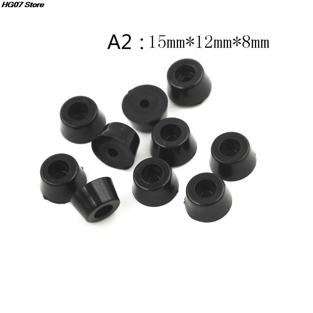 10pcs/lot Black Rubber Feet Chair Floor Protector Non-slip Furniture Feet Table Leg Cover Cabinet Bottom Pads Funiture Legs