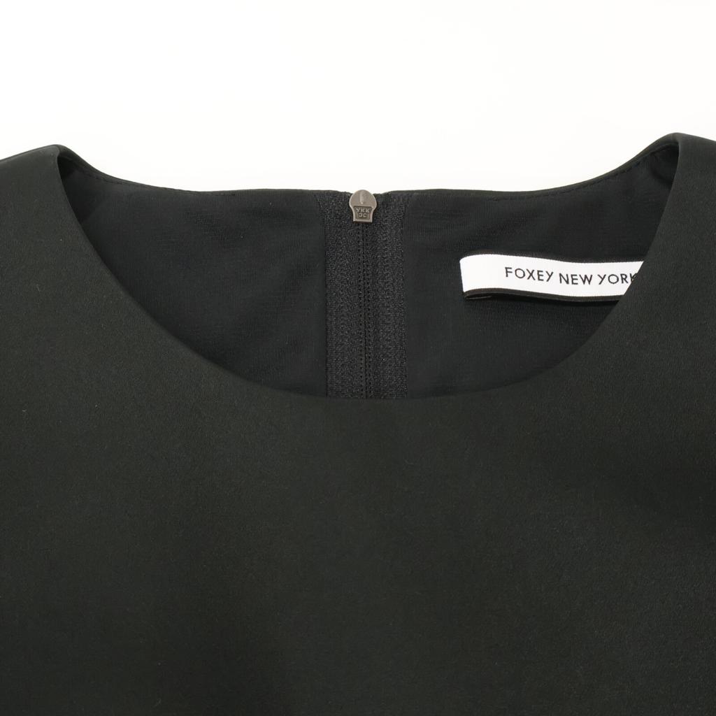 FOXEY NEW YORK 42365 Black Petal Flare Dress Dress 38 blackUsed