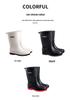 Men's Waterproof Rain Boots: Warm, Non-Slip, High-Top with Elastic Cuff, Ideal for Kitchen, Car Wash, and Fishing.