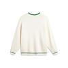 Li Ning Sports Lifestyle Series Daqian World Collaboration Embroidered Letter Single-Breasted V-Neck Long Sleeve Knit Sweater Men Sweater AMBT245-1