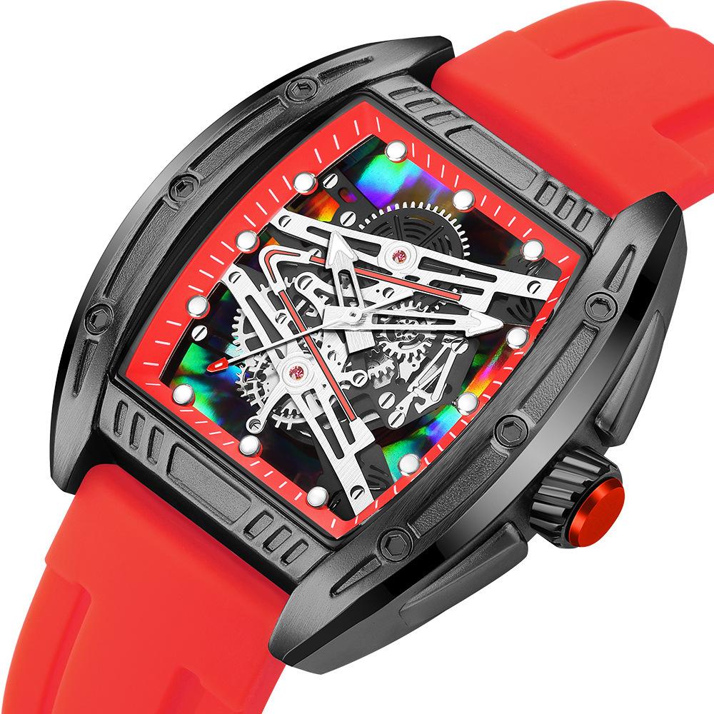 New Barrel-shaped Luminous Waterproof Domineering Sports Quartz Watch