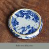 Ceramic Kung Fu Set Accessories Lid Holder Antique Style Old Clay Blue and White Porcelain Underglaze Hand-painted Tea Tray