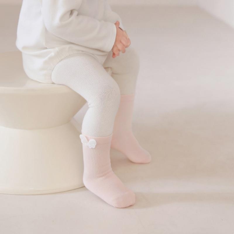 Neugeborenen Babysocken für Mädchen Jungen Baumwolle Niedlich Flügel Säugling Junge Mädchen Socke Frühling Locker Weich Kleinkind Einfarbig Socke 0-5 Jahre
