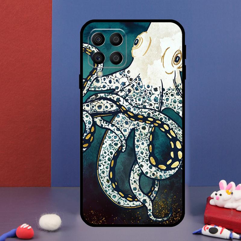Meeresleben Ozean Oktopus Für Samsung Galaxy M15 M55 M33 M13 M23 M53 M31 M51 M14 M34 M54 M20 M30s M52 M32 Handyhülle