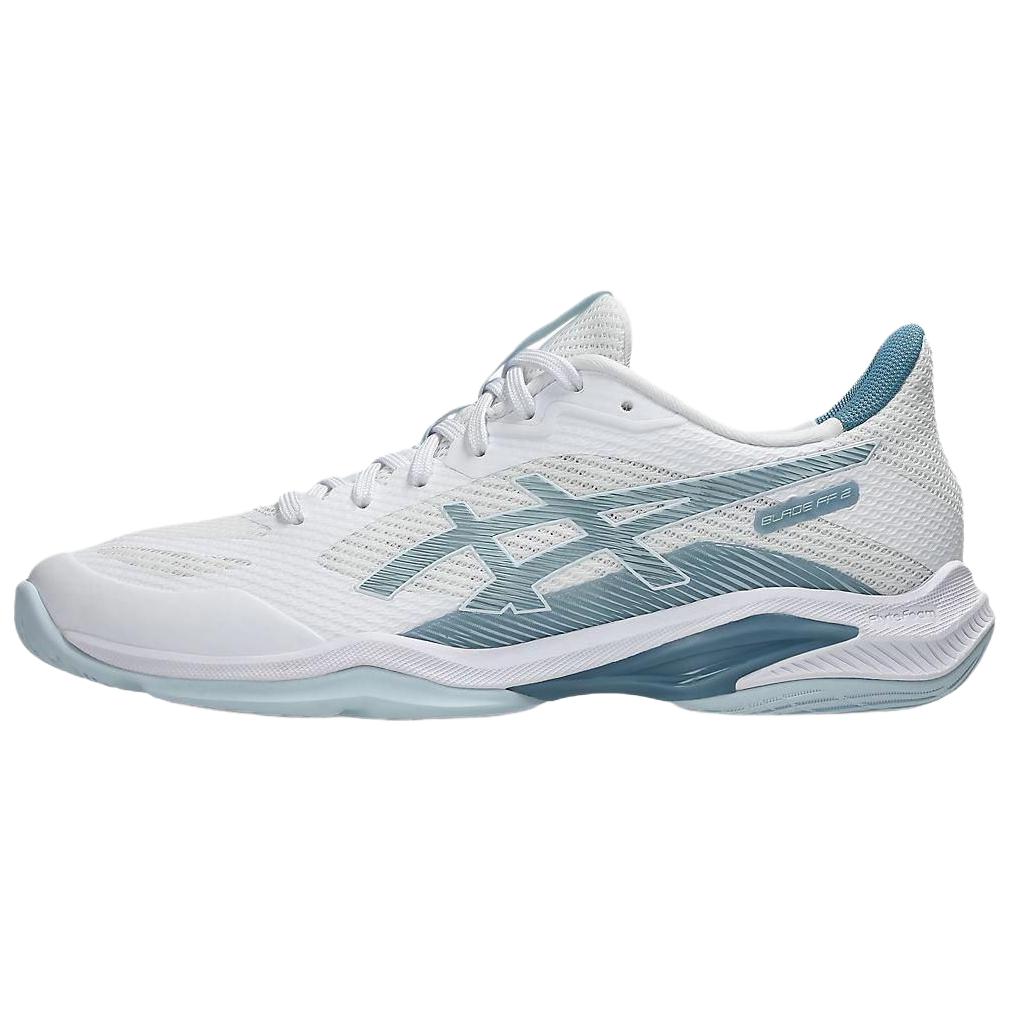 

ASICS BLADE FF 2 Breathable Support Badminton Shoes Men s White Blue 1071A117-102 46