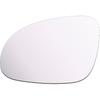 Mirror Glass Fit for 2005-2014 Volkswagen Eos GTI GTI Jetta Sportswagen Passat R32 Rabbit Driver Left Side Mirror Glass LH No Backing Plate Flat