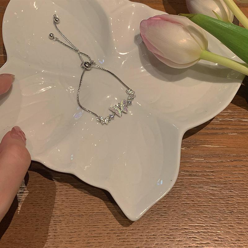 Super Fairy Butterfly Pull Titanium Steel Bracelet Ins Design Bracelet Girlfriend Jewelry