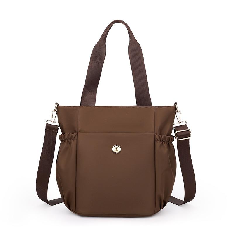 

Женская сумка через плечо лето новая нейлоновая тканевая сумочка легкая нейлоновая сумка модная женская сумка-тоут какао