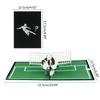 Football Soccer 3D Pop-Up Greeting Card for All Occasion Festival Holiday Paper Card Birthday Wedding New Year Postcards