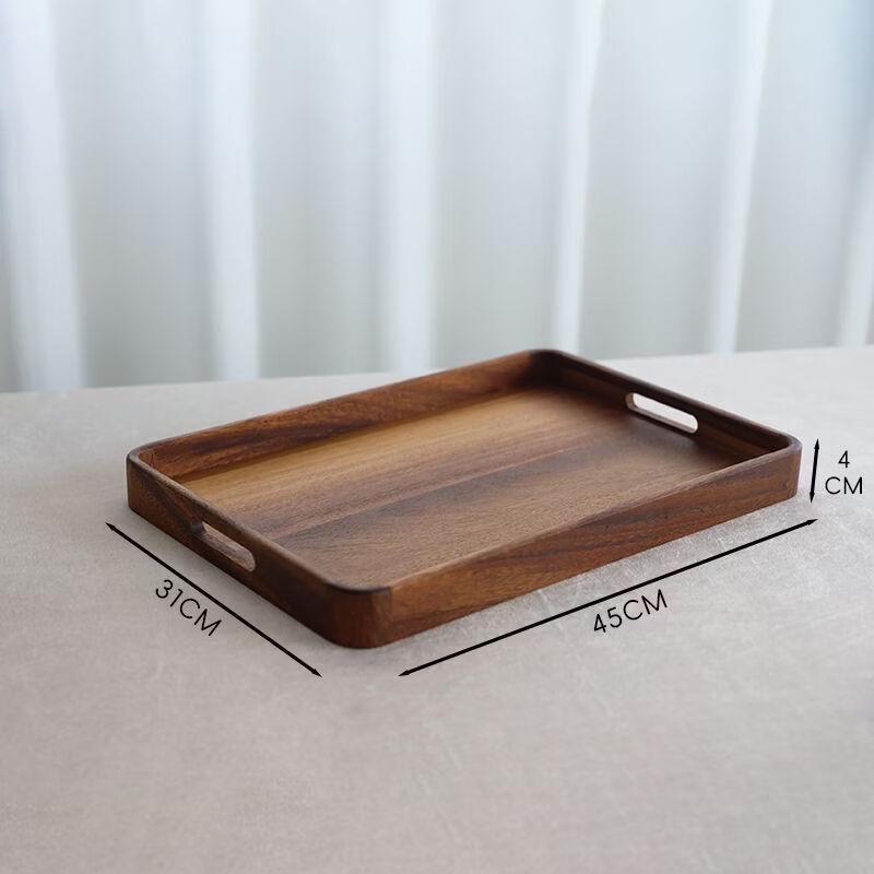 Wooden Tea Tray with Handle