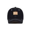 VARZAR VA Square Denim Label Ball Cap Black