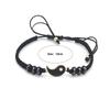 Punk Tai Chi Bracelet Black Whit Hand Chain Retro Braided Bracelet  Couple Jewelry Gift