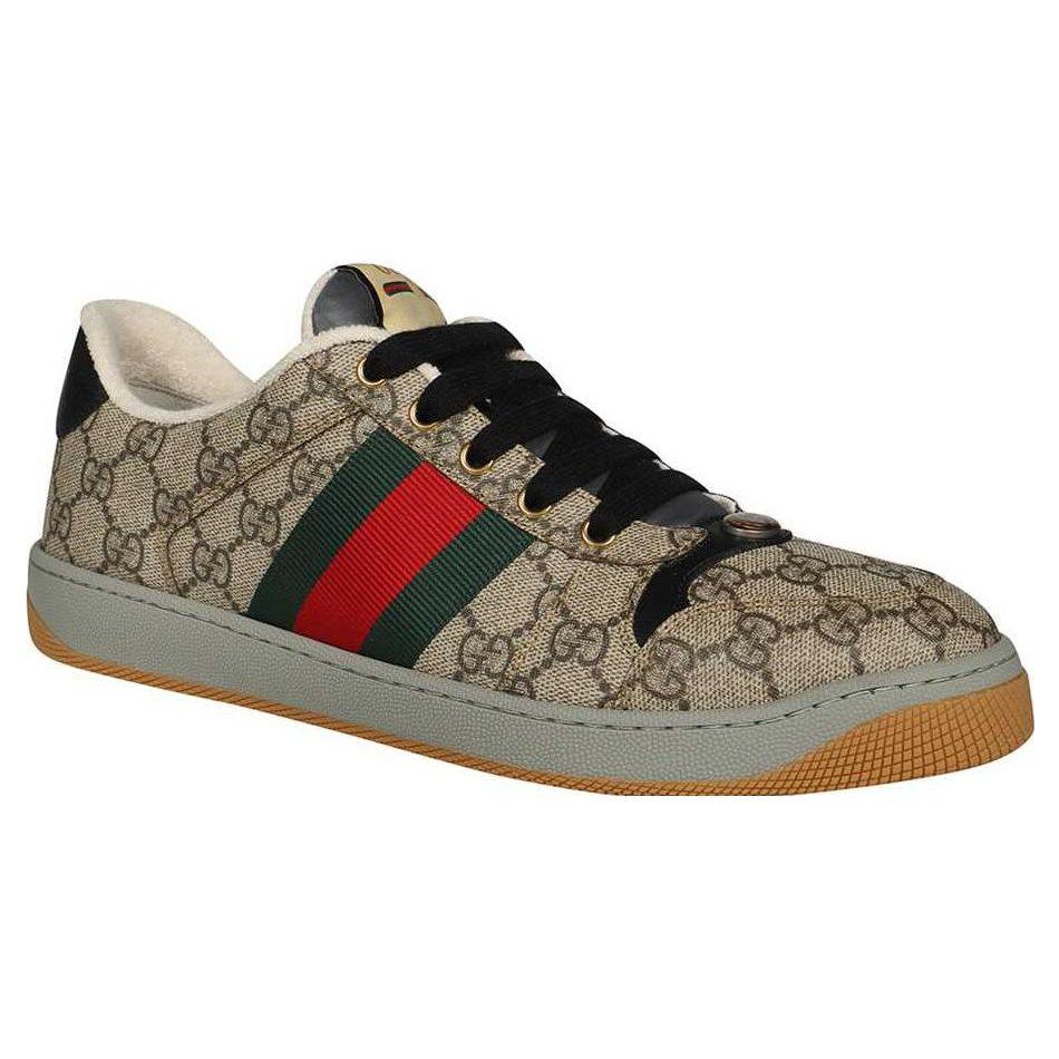 Gucci Screener Distressed Shoes Stylish Skateboarding Shoes Men's Light Umber 674530 96GE0 9766