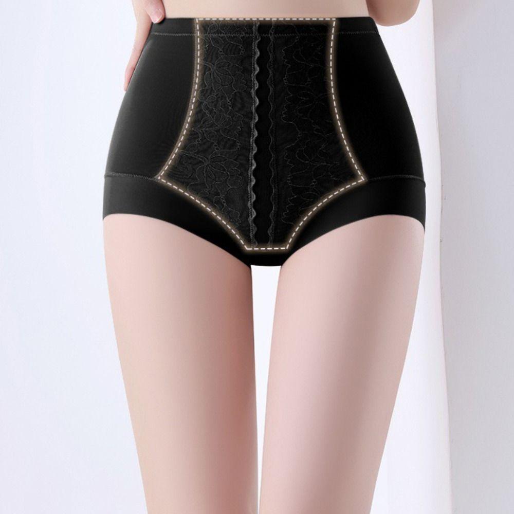 Ice Silk Tummy Control Underwear High Waist Butt Lifting Briefs Body Shaping Panties  Daily