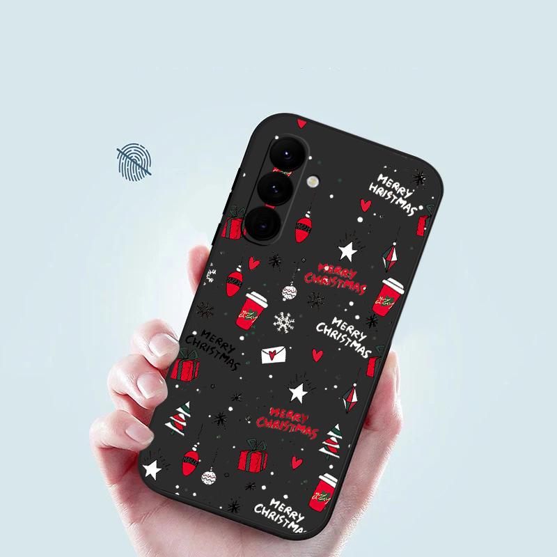 Christmas Gifts Pattern Phone Case For Samsung Galaxy A56 A17 A26 A16 A36 A55 A54 A53 A15 S24 S25 FE S25 S22 S23 Ultra Shockproof Lanyard Cover