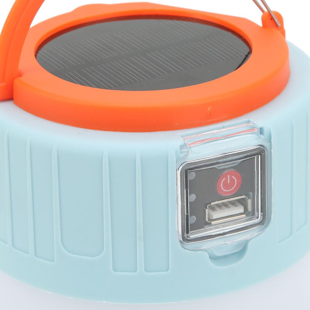 Solar Camping Light Three Mode USB Charging Bright LED Solar Tent Light for Outdoor Emergency