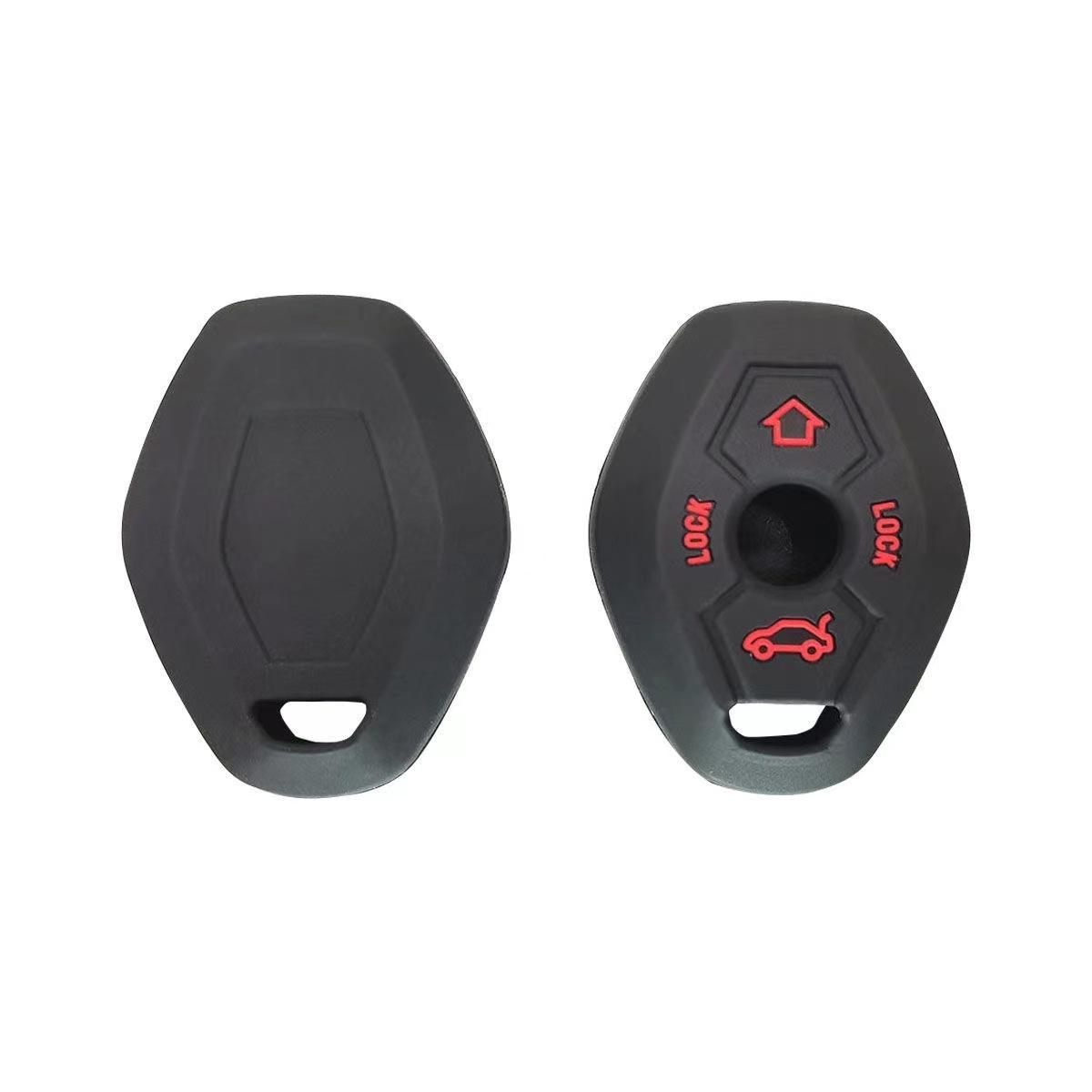 

Силіконовий захисний чохол для автомобільного ключа з 3 кнопками для BMW 7 серії X3 X5 Z3 Z4 3 5 E38 E39 E46 E83 M5 325i чорний