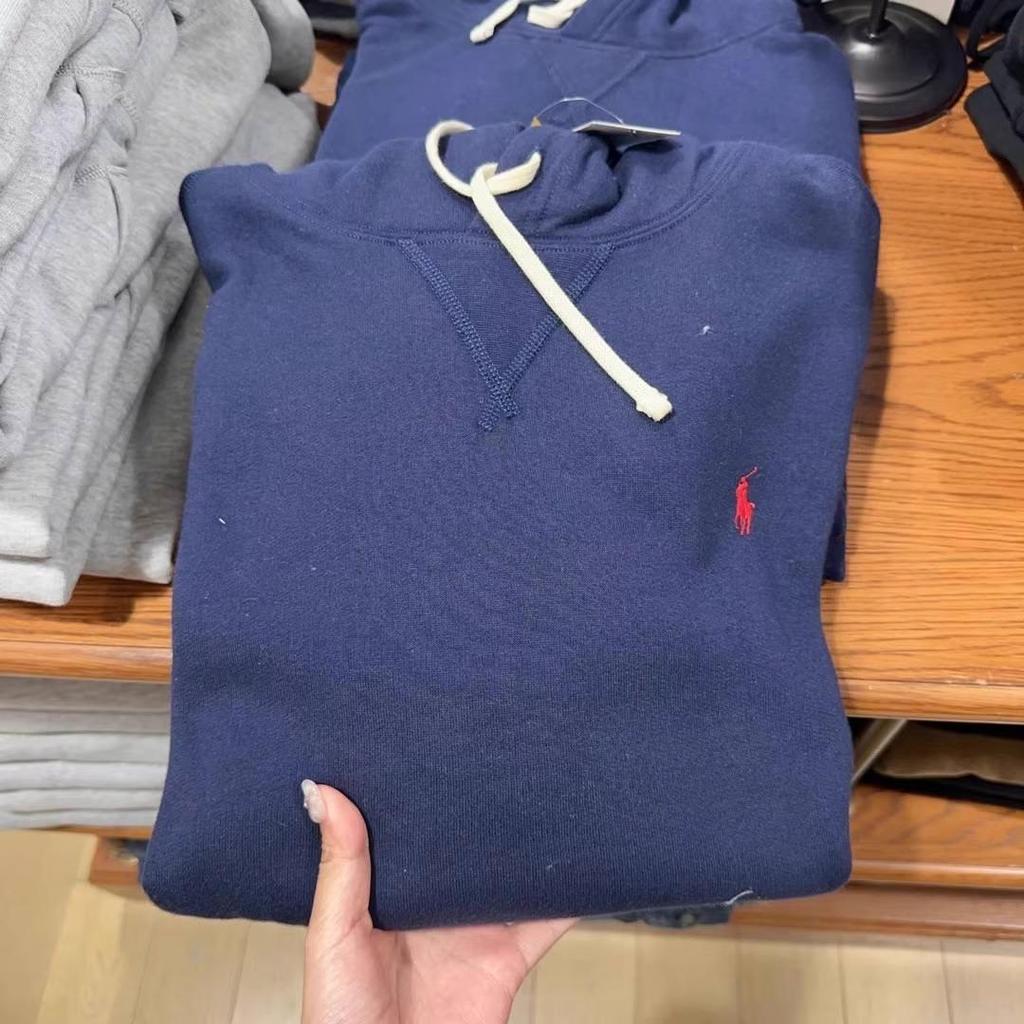 Ralph RL Gestickter Fleece-Hoodie mit Pferd - Unisex Lässiges Polo-Sweatshirt