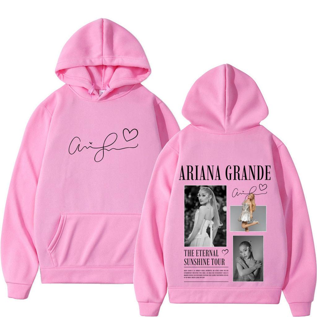Singer Ariana Grande Album Tour 2026 Print Hoodie Men Women Fashion Sweatshirt Long Sleeves Casual Loose Pullover Streetwear