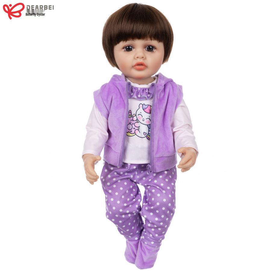 22-Inch Reborn Doll Clothes - Animal Cartoon Series Baby Soft Glue Outfit (55CM)