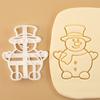 Christmas Cookie Embosser Santa Claus Baking Molds New Cookie Cutter  Kitchen Tools