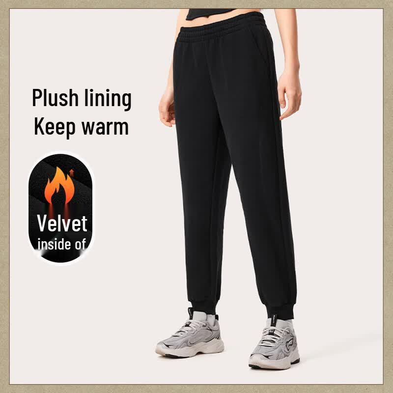 Li-Ning Women s BF Cuffed Fleece Sweatpants M