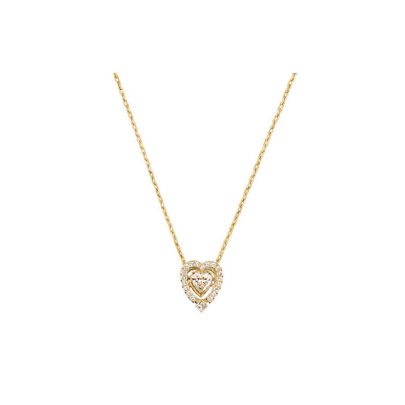 Swarovski Sparkling Dance Beating Heart Beating Crystal Artificial Crystal Necklace Women s 5284190