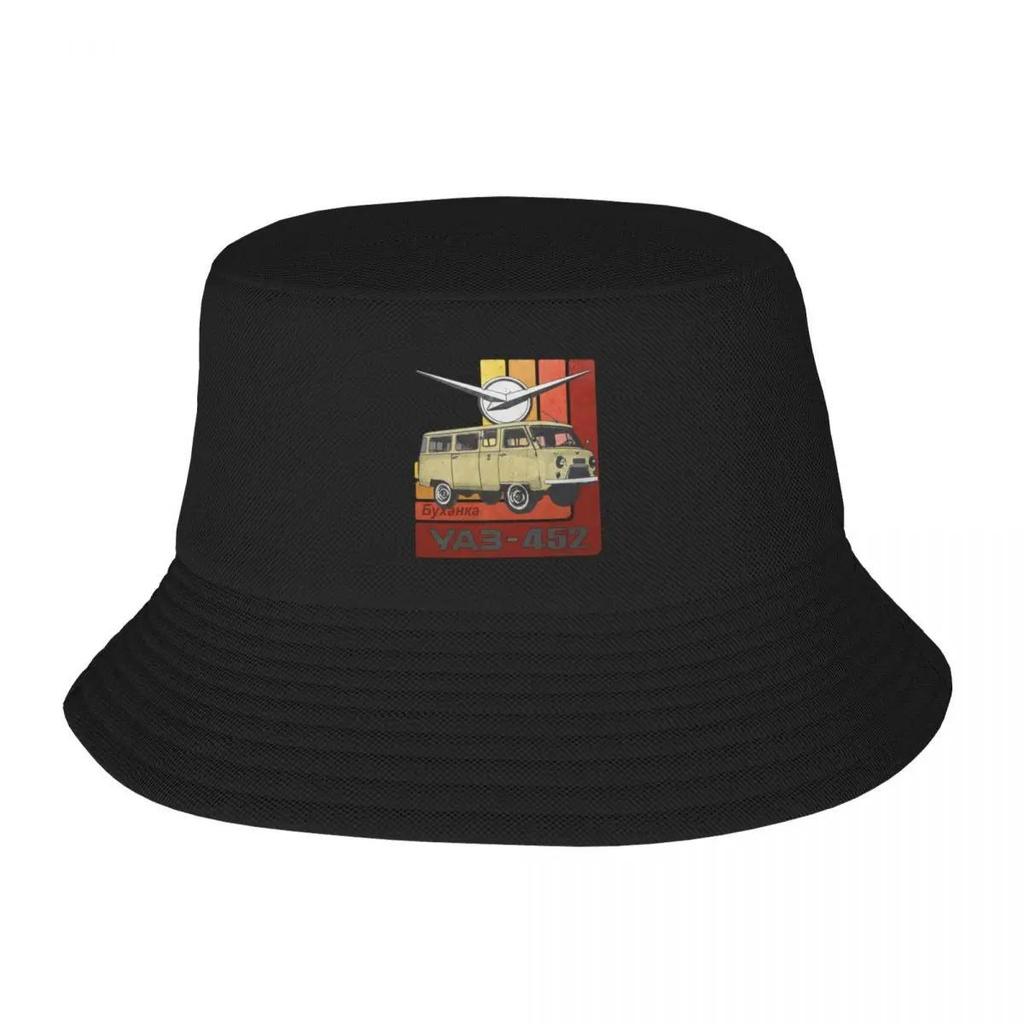 UAZ Retro Bucket Hat Bobble Hat Ball Cap For Women Unisexs