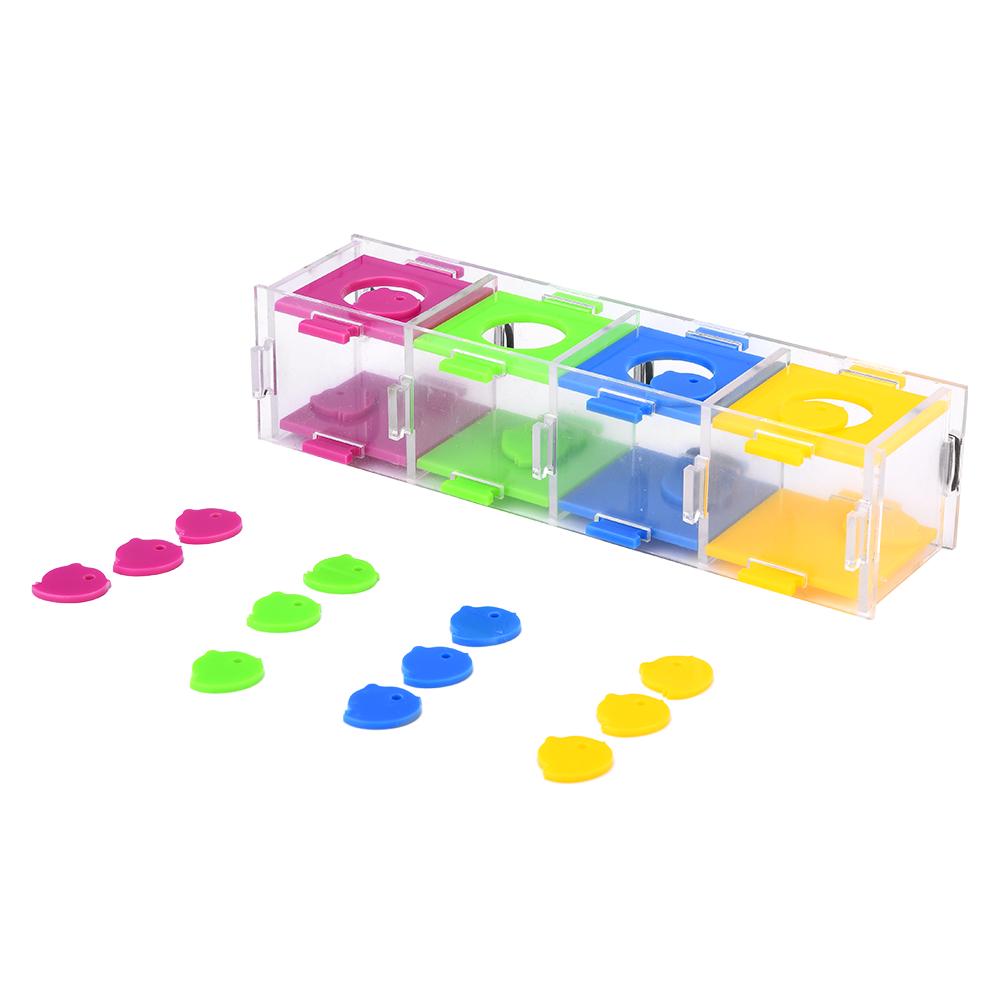 Buntes Papageienspielzeug – Interessante Vögel, Intelligenztraining, interaktives Spielpuzzle