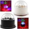 LED Crystal Magic Ball Light: 2-in-1 RGB Seven-Color Rotating Laser Stage Light