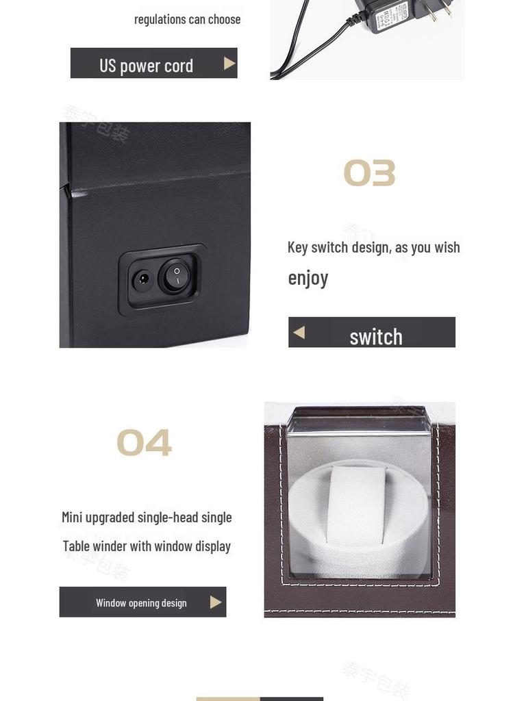 In-Stock Single Head Automatic Watch Winder Box