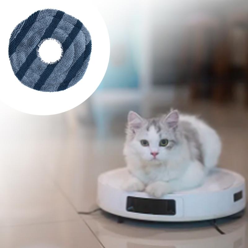 8 Piece High Functionality Cleaning Cloths Universal Fit Robotic Floor Cleaners Solid Reusable Design