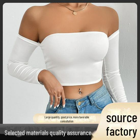 2025 Sexy European & American Nightclub Style Chest-Revealing Drawstring Long-Sleeve Vest